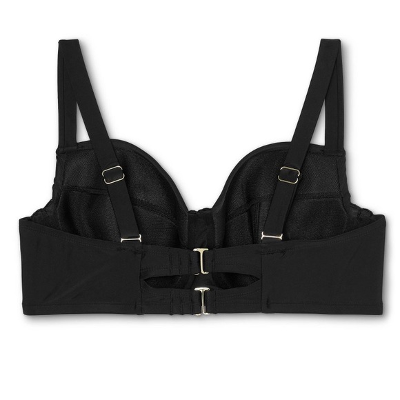 NWT Kona Sol Plus Black Underwire Bikini Top 22W - Picture 4 of 8